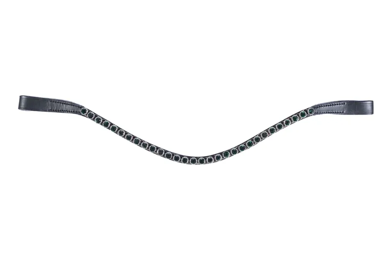 HKM Precious Browband in Deep Green